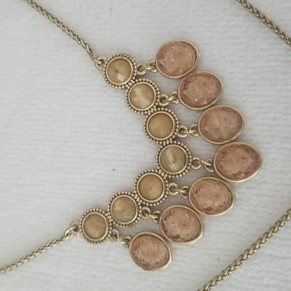 New Lucky Brand Druzy Layered Lariat Necklace - Picture 5 of 9